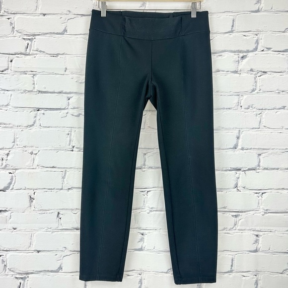 Eileen Fisher Petite Pull On Pants Black Womens Medium MP Stretch Career - Picture 1 of 10